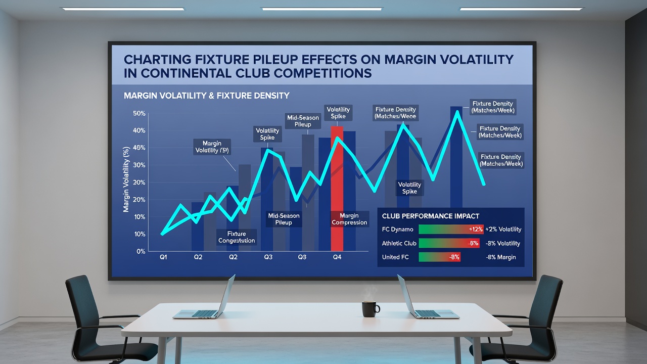 Statistische Darstellung von Margin-Schwankungen bei dichten Spielplänen in kontinentalen Wettbewerben