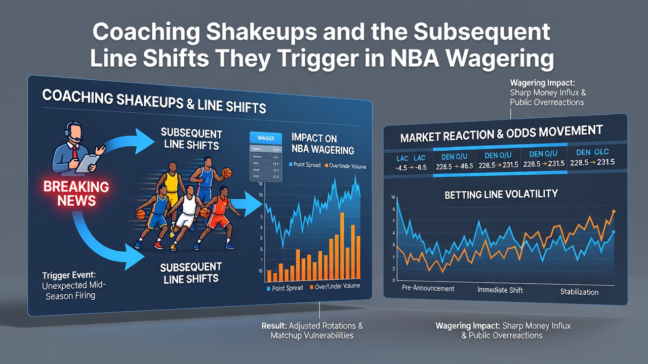 Grafische Analyse von Linienbewegungen in NBA-Wettmärkten nach Coach-Wechseln
