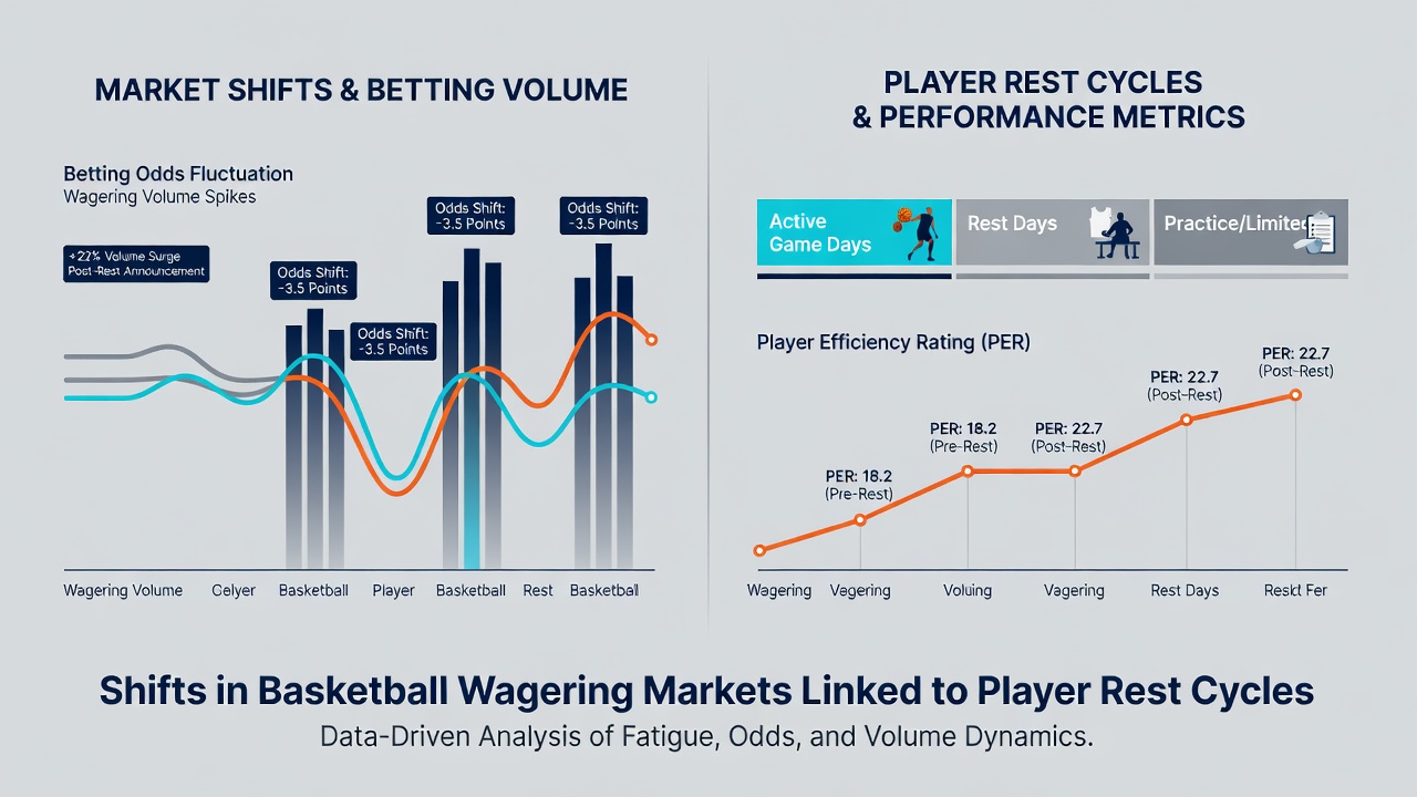 Datenanalyse zu Wettlinien und Spieler-Ruhe im Basketball