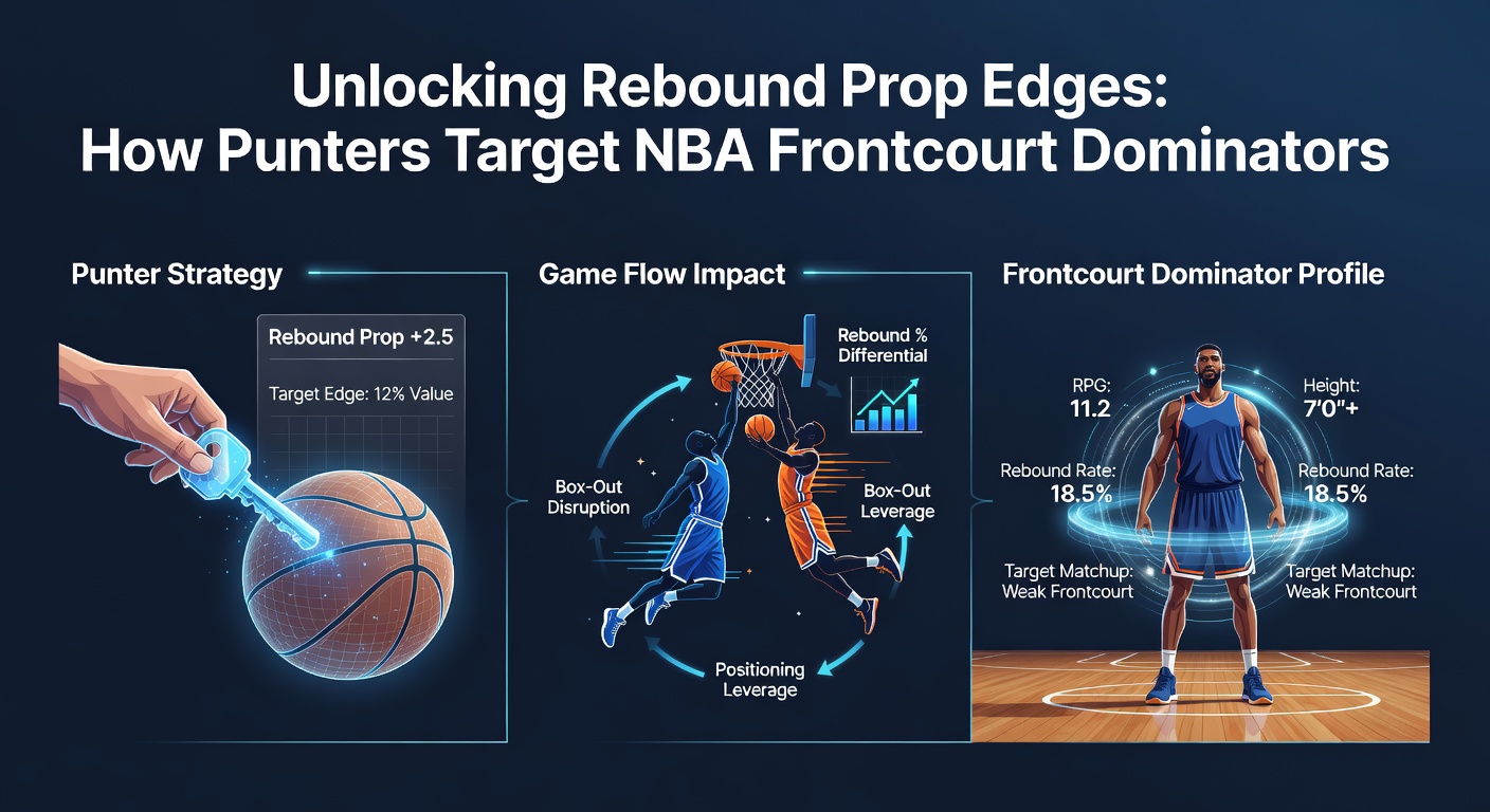 Detaillierte Grafik mit NBA-Rebound-Statistiken und Prop-Linien-Vergleichen